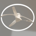 3d model Ceiling chandelier-fan (7530) - preview