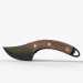 3d short knife model buy - render
