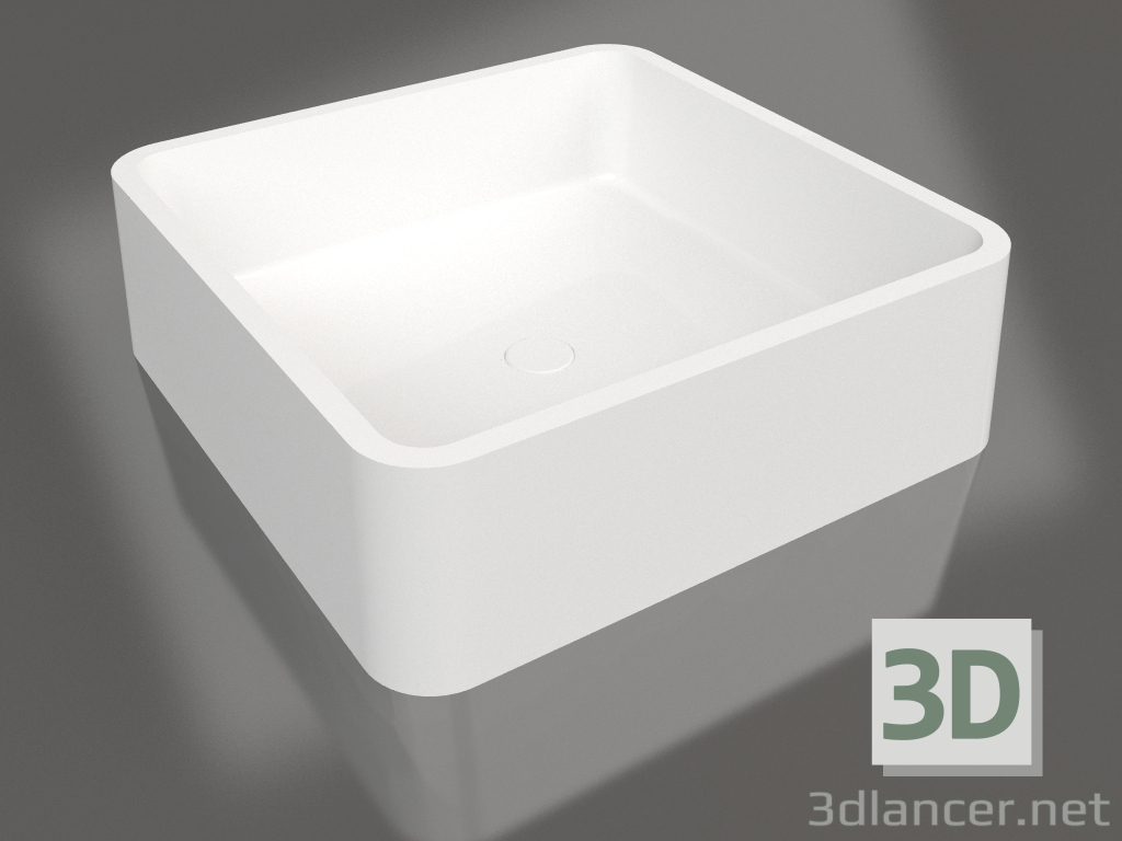 3D modeli Tezgah üstü lavabo GLORIA 02 - önizleme