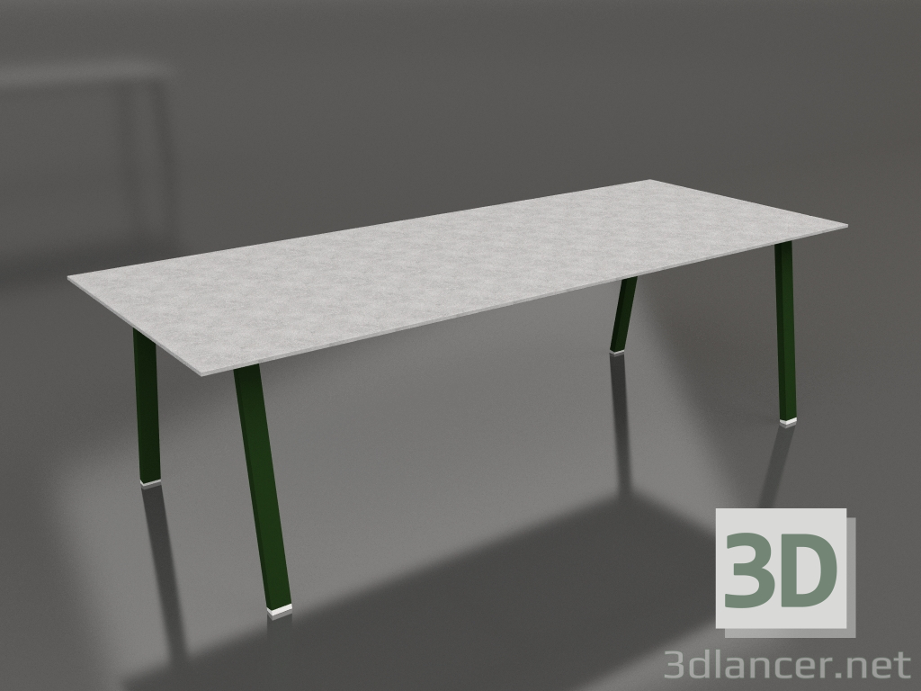 modello 3D Tavolo da pranzo 250 (Verde bottiglia, DEKTON) - anteprima