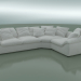 3d model Corner sofa Ilaria (3560 x 2670 x 710, 356IL-267-CR) - preview