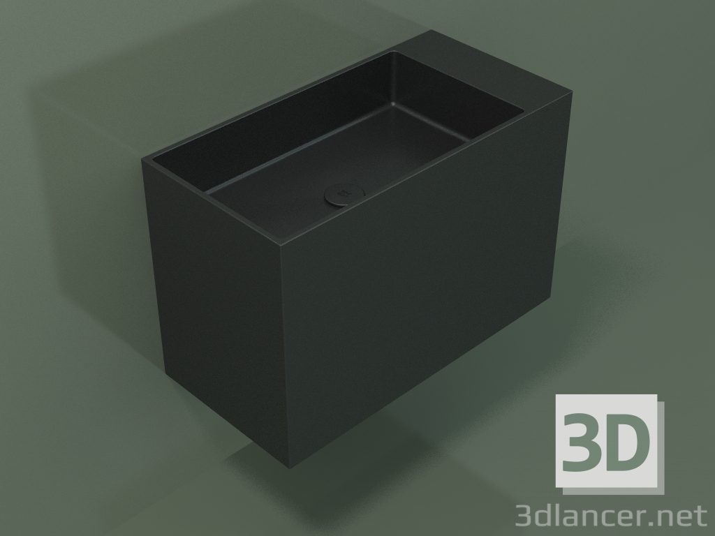 modèle 3D Lavabo suspendu (02UN43102, Deep Nocturne C38, L 72, P 36, H 48 cm) - preview