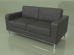 Double sofa Bentley (Black leather)