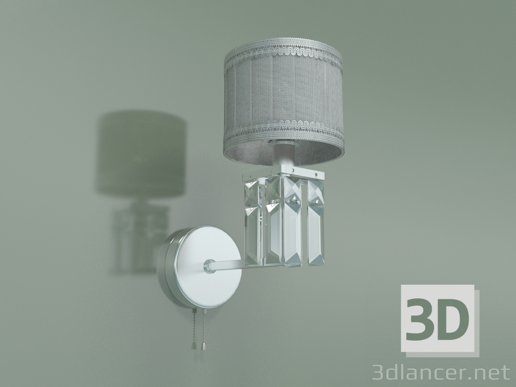 3d model Sconce 10099-1 (chrome-clear crystal) - preview