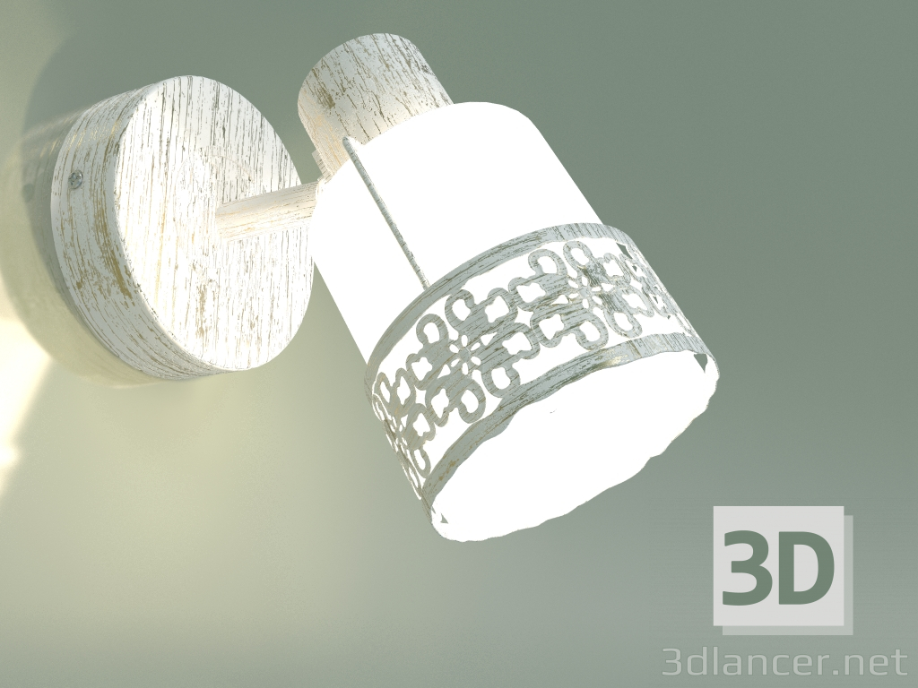 3D modeli Duvar lambası 20025-1 (altın beyaz) - önizleme
