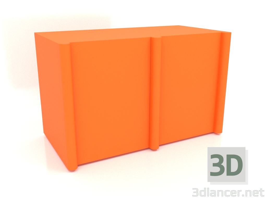 3D Modell Buffet MW 05 (1260x667x798, leuchtend leuchtend orange) - Vorschau