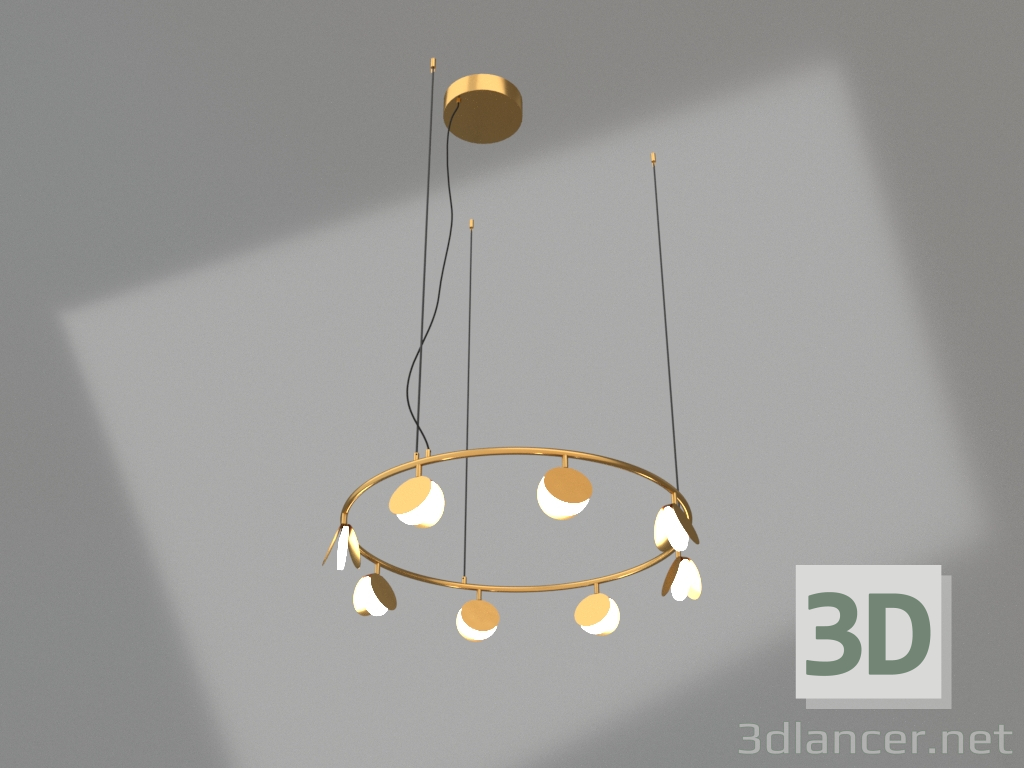 3d model Hanging chandelier (7261) - preview