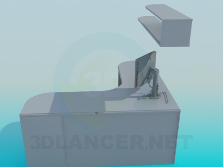 3d модель Стол письменный – превью 3d модель Стол письменный – превью