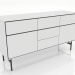 modello 3D Mobile 2 1600x500 mm (bianco) - anteprima