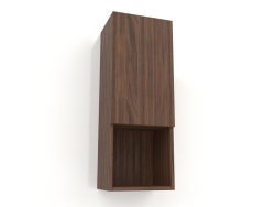Mobiletto a parete, finitura impiallacciata noce (30x25x80cm)