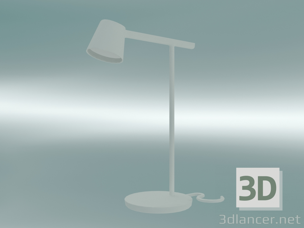 Modelo 3d Dica de lâmpada de mesa (branco) - preview
