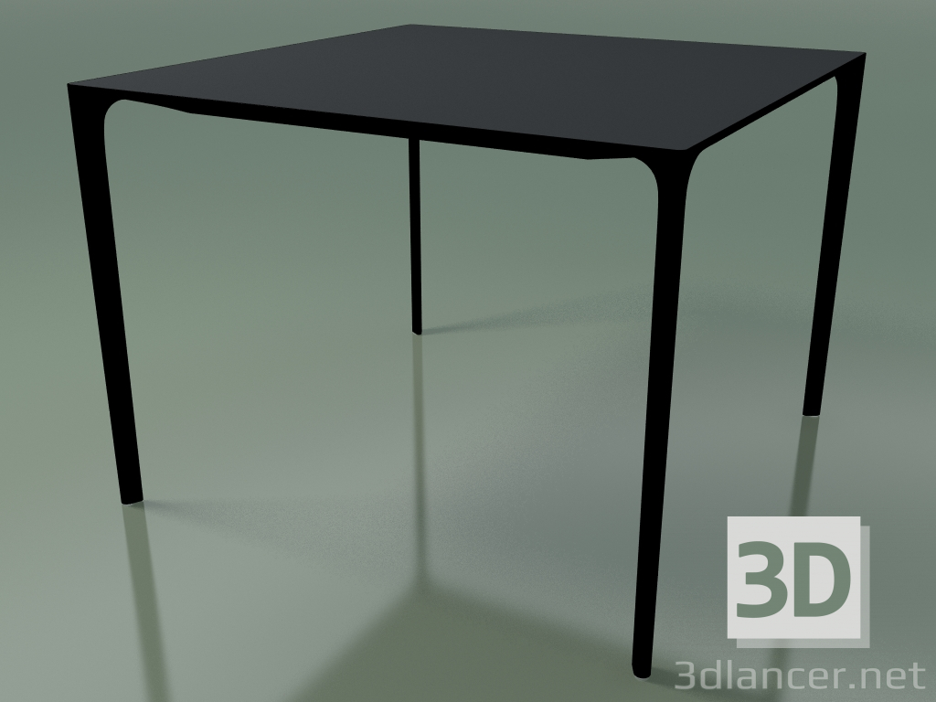 modello 3D Tavolo quadrato 0804 (H 74 - 100x100 cm, laminato Fenix F06, V39) - anteprima