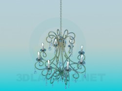 Chandelier with candelabra