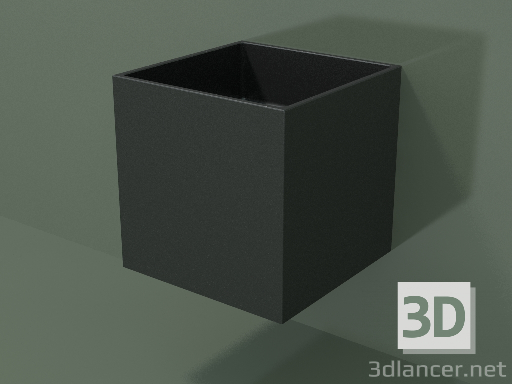 modèle 3D Lavabo suspendu (02UN12101, Deep Nocturne C38, L 36, P 36, H 36 cm) - preview