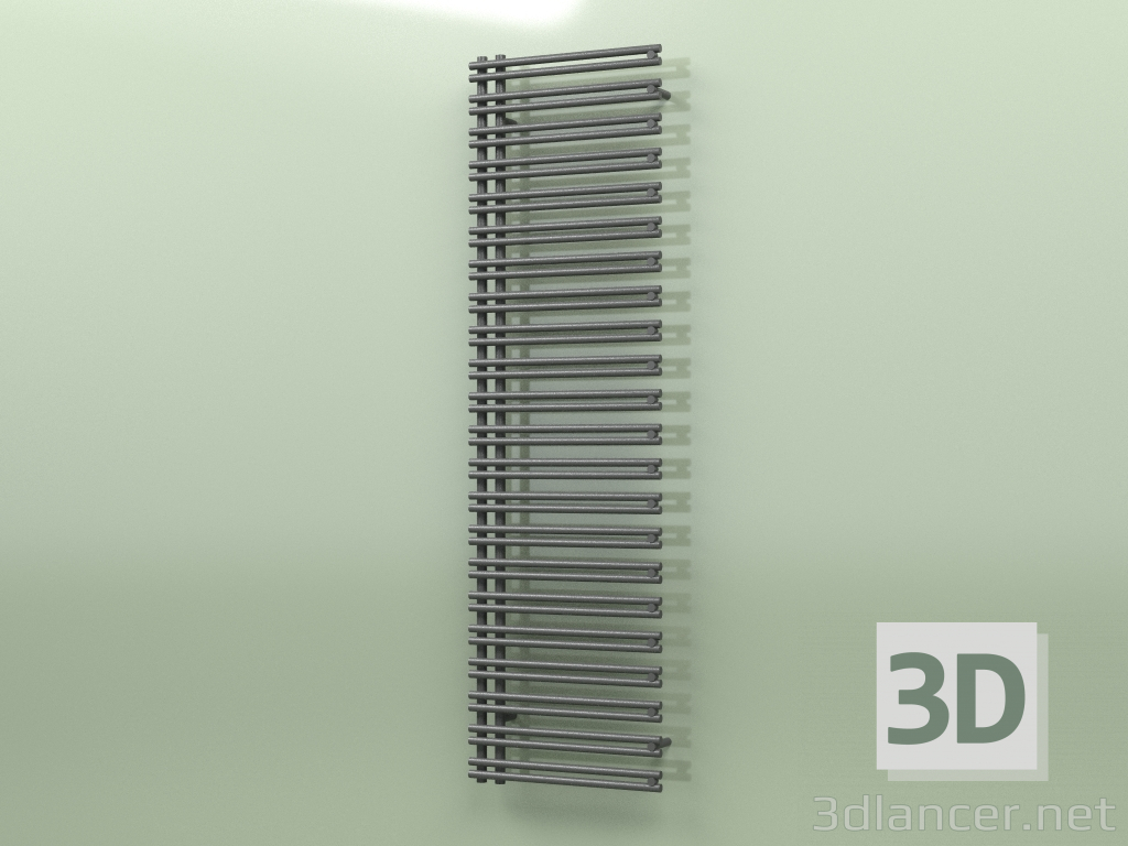 3D modeli Isıtmalı havlu askısı - Ratea (1750 x 500, RAL - 9005) - önizleme