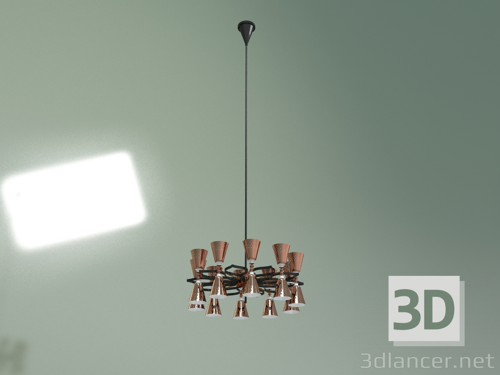 modello 3D Lampada a sospensione Charles diametro 104 - anteprima