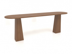 Table RT 10 (2200x500x750, bois brun clair)