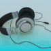 3d model Closed type headphones - preview