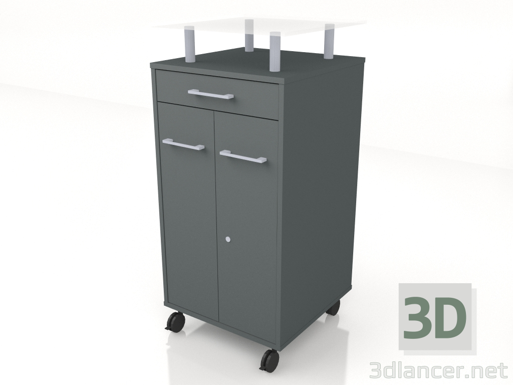 3d model Multifunctional cabinet A3R02 (550x550x1188) - preview