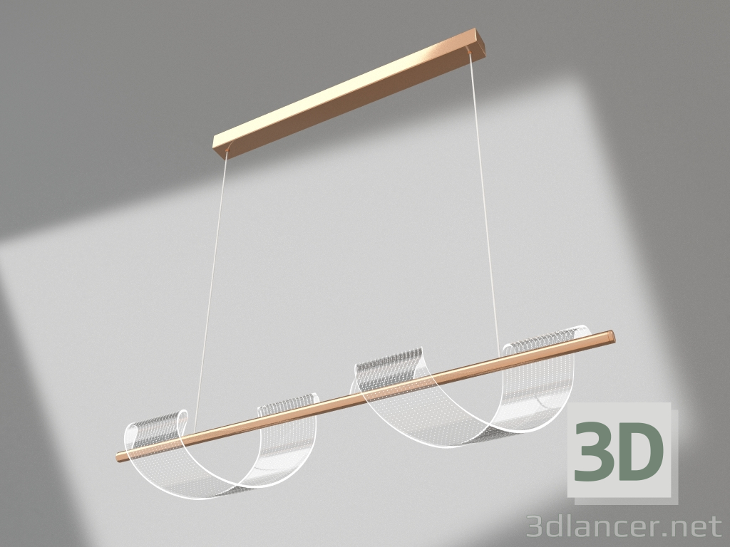 3d model Pendant Ilin gold (08042-2AS,33) - preview