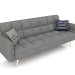 3d model Sofa bed Madrid (grey-golden legs) - preview