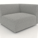 3d model Sofa module 1 seater (XL) 83x100 with an armrest on the right - preview