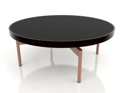 गोल कॉफी टेबल Ø90x36 (काला, डेकटन डोमूस)