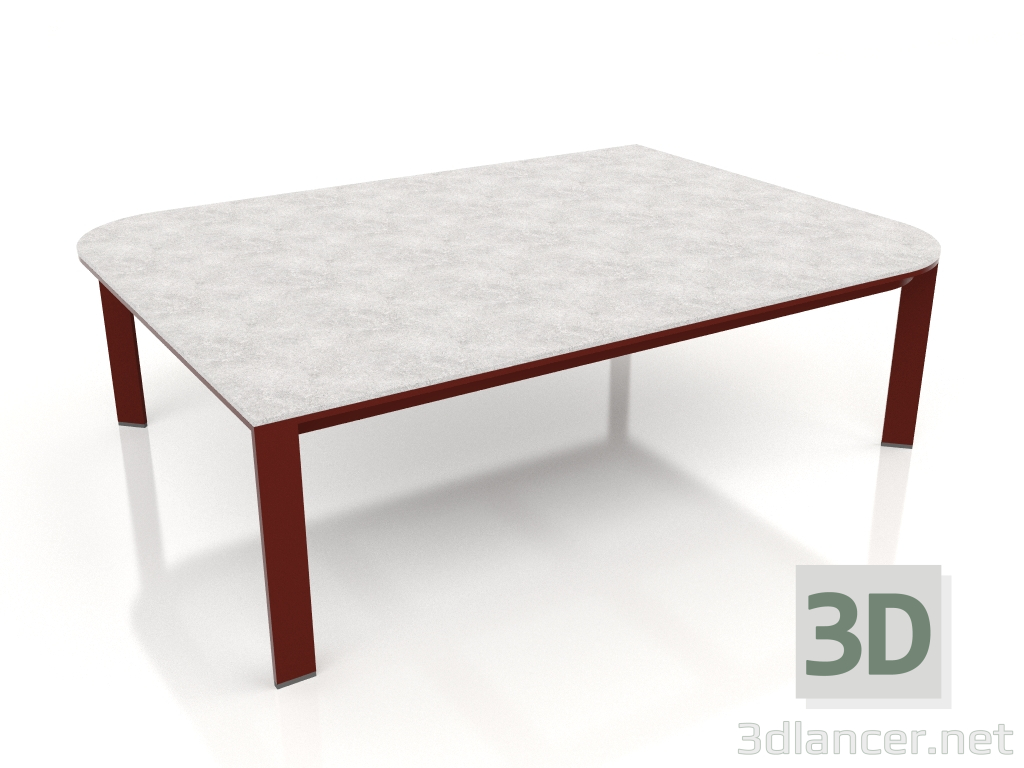 modello 3D Tavolino 120 (Rosso vino) - anteprima