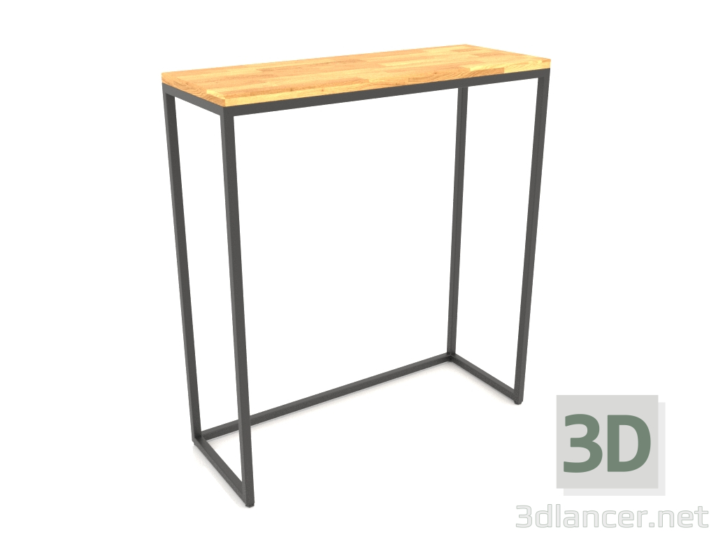 3D Modell Rechteckige Konsole (HOLZBODEN, 80x30x86) - Vorschau