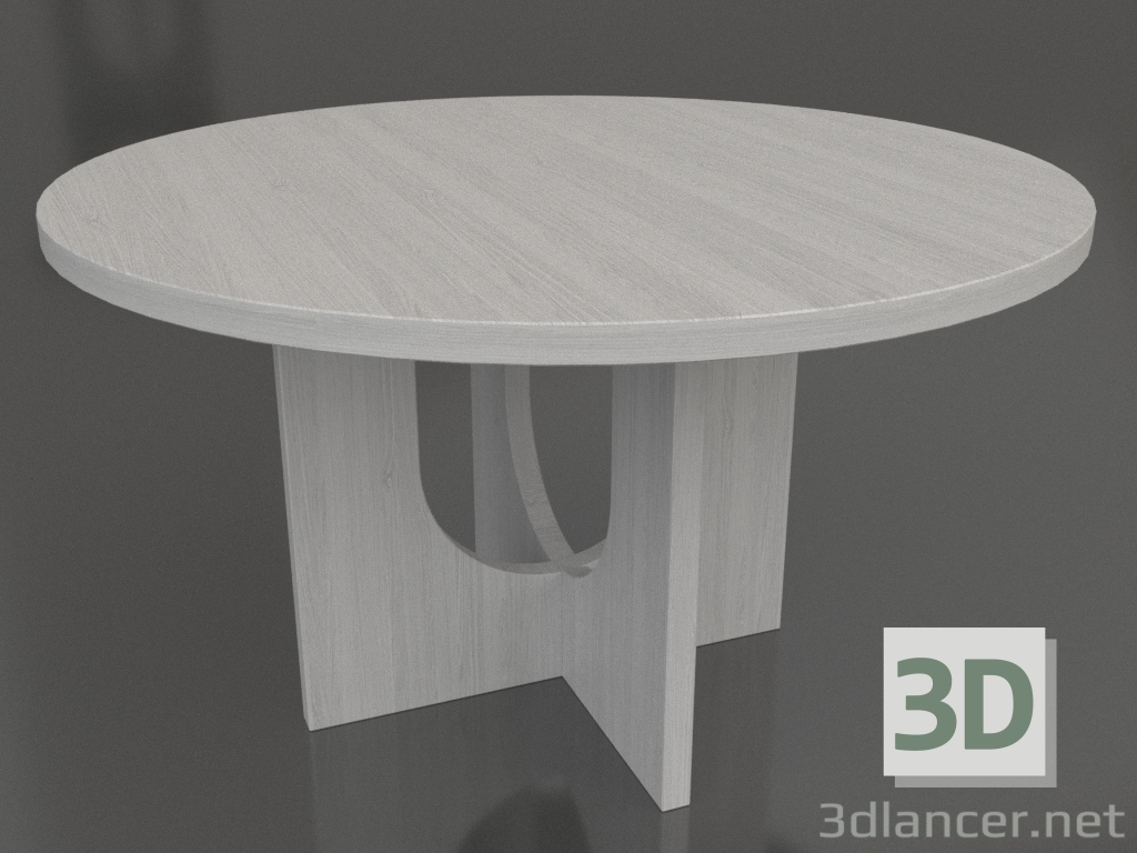 modello 3D Tavolo da pranzo TONDO Ø 1300 mm (bianco RAL 9010) - anteprima