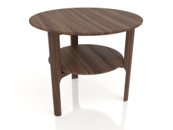 Приставной столик, отделка шпон орех (Н 50 D 59.5 см)