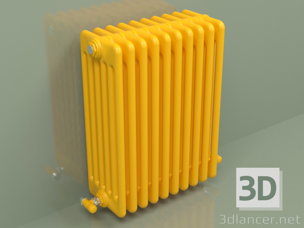 3D Modell Kühler TESI 6 (H 600 10EL, Melonengelb - RAL 1028) - Vorschau