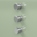 3d model Thermostatic mixer set with 2 shut-off valves (16 49 0, AS) - preview