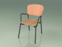कुर्सी 021 (धातु का धुआँ, नारंगी)