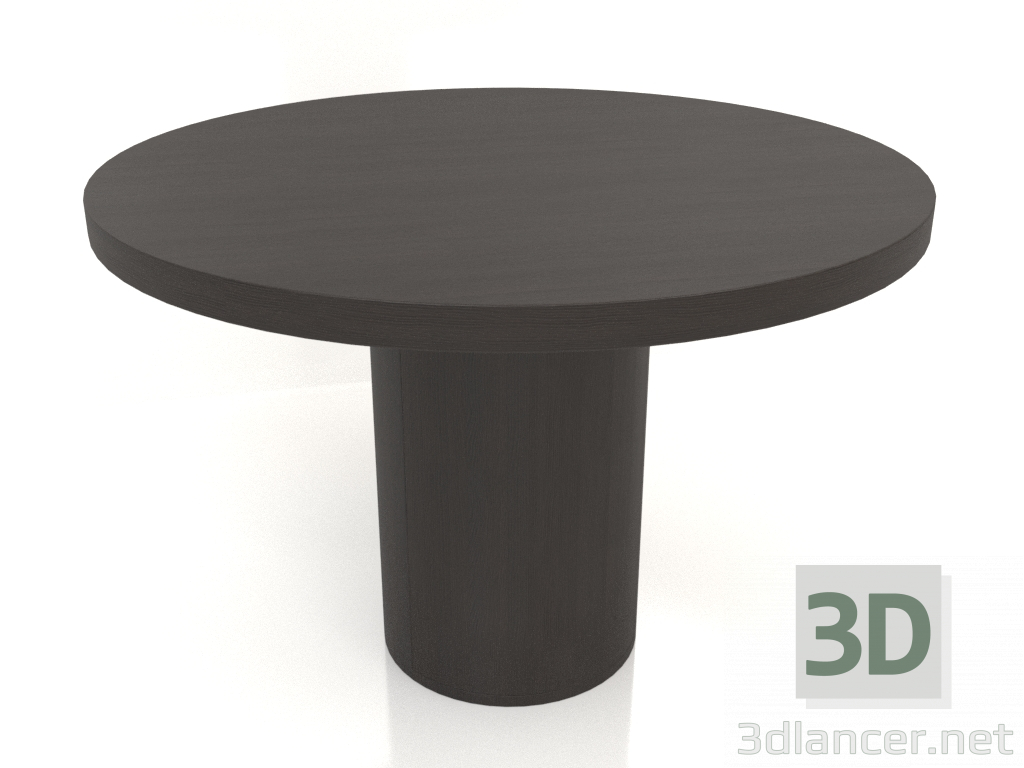 modello 3D Tavolo da pranzo DT 011 (P=1100x750, legno marrone scuro) - anteprima