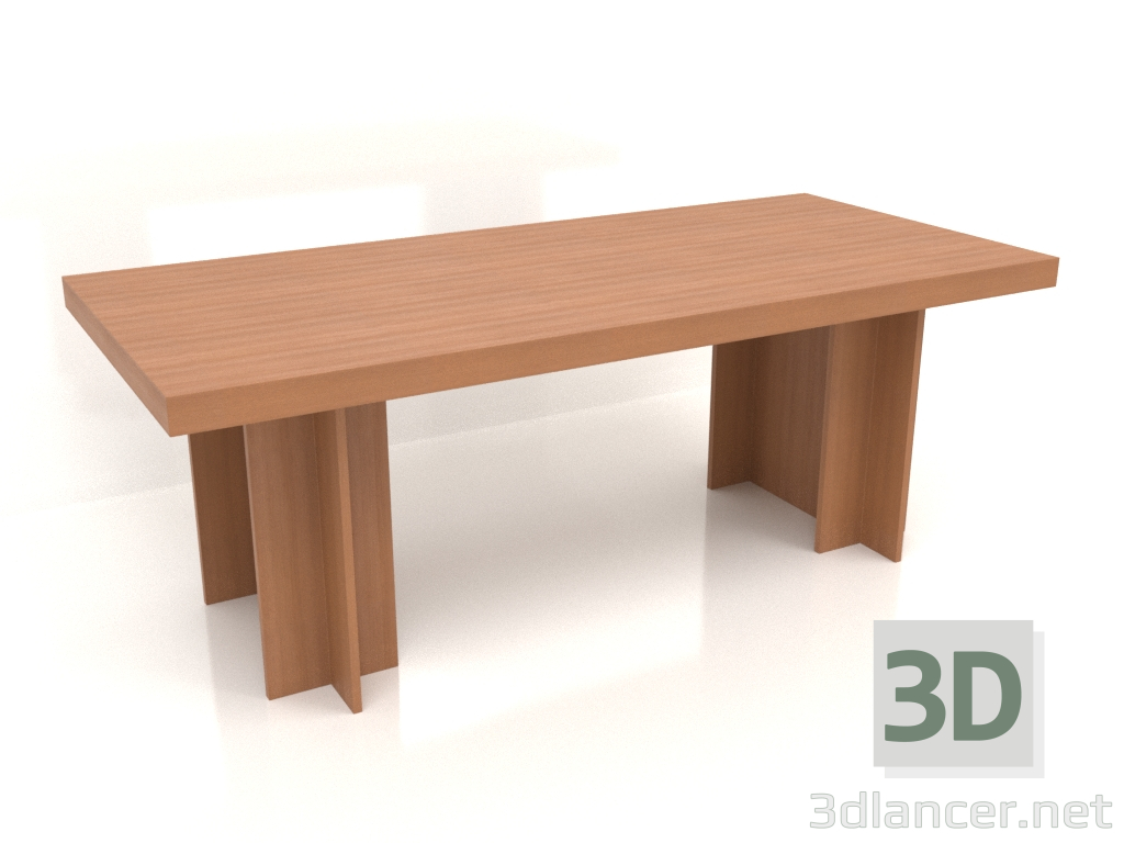 Modelo 3d Mesa de jantar DT 14 (2200x1000x796, madeira vermelha) - preview