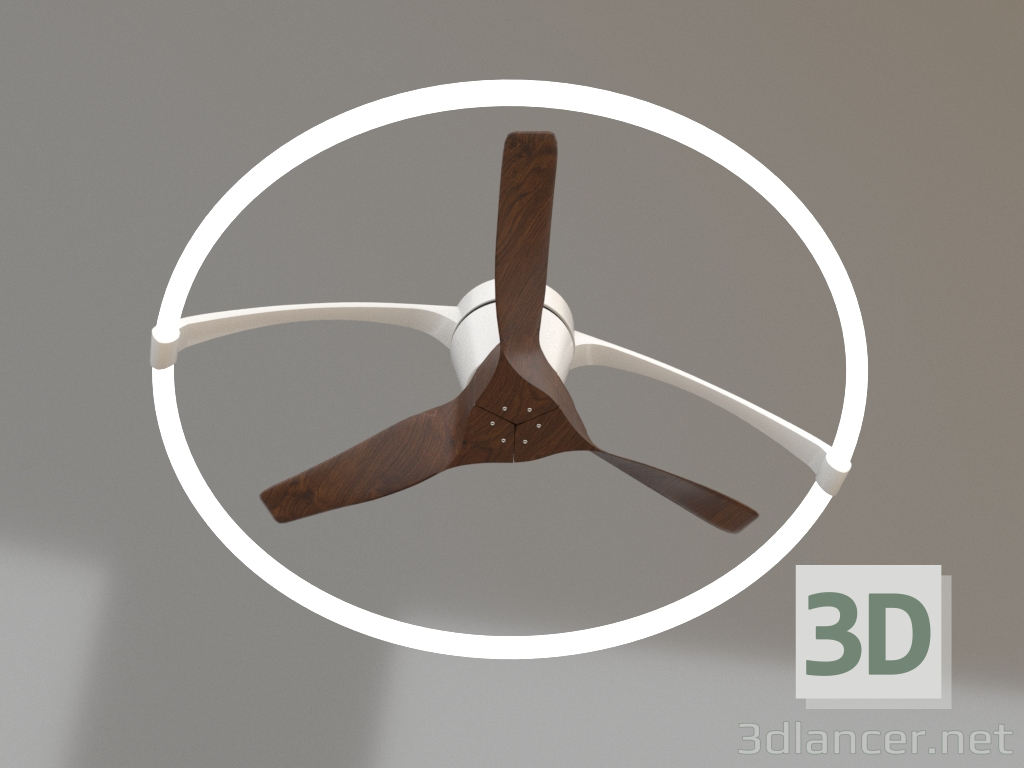 3 डी मॉडल छत का झूमर-पंखा (7532) - पूर्वावलोकन