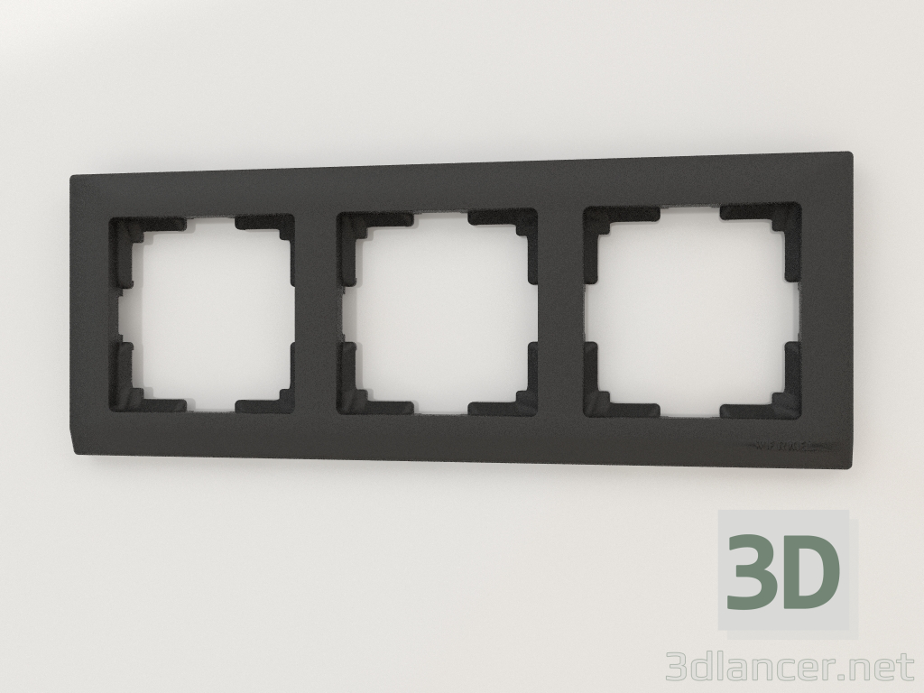 3D modeli 3 direk için çerçeve Stark (siyah) - önizleme