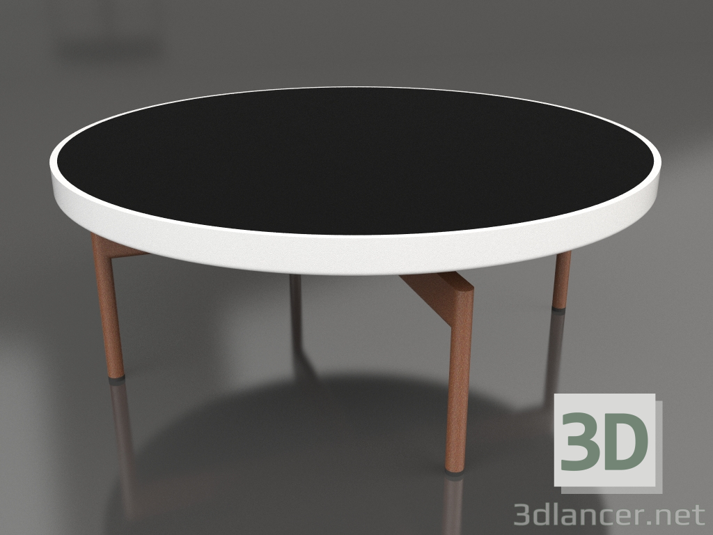 modello 3D Tavolino rotondo Ø90x36 (Bianco, DEKTON Domoos) - anteprima