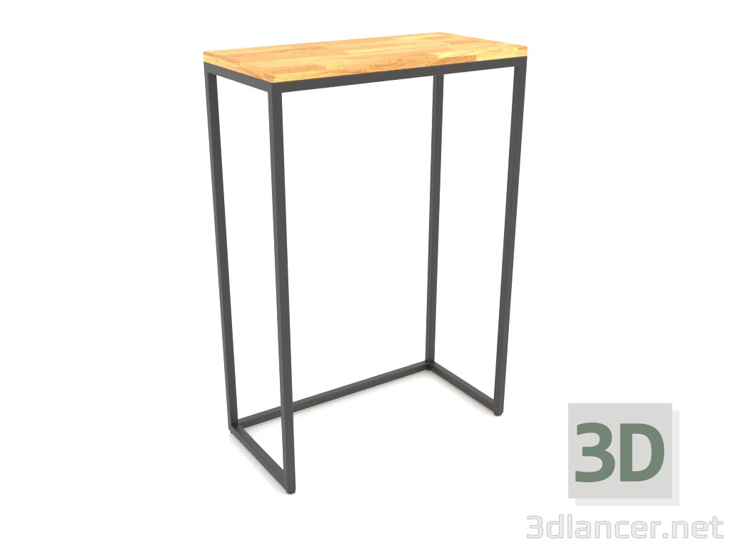 3d model Consola rectangular (PISO DE MADERA, 60x30x86) - vista previa