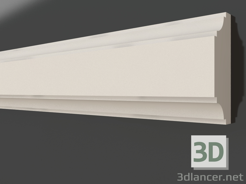 3d model Plaster molding LG 103 1 (42x15) - preview