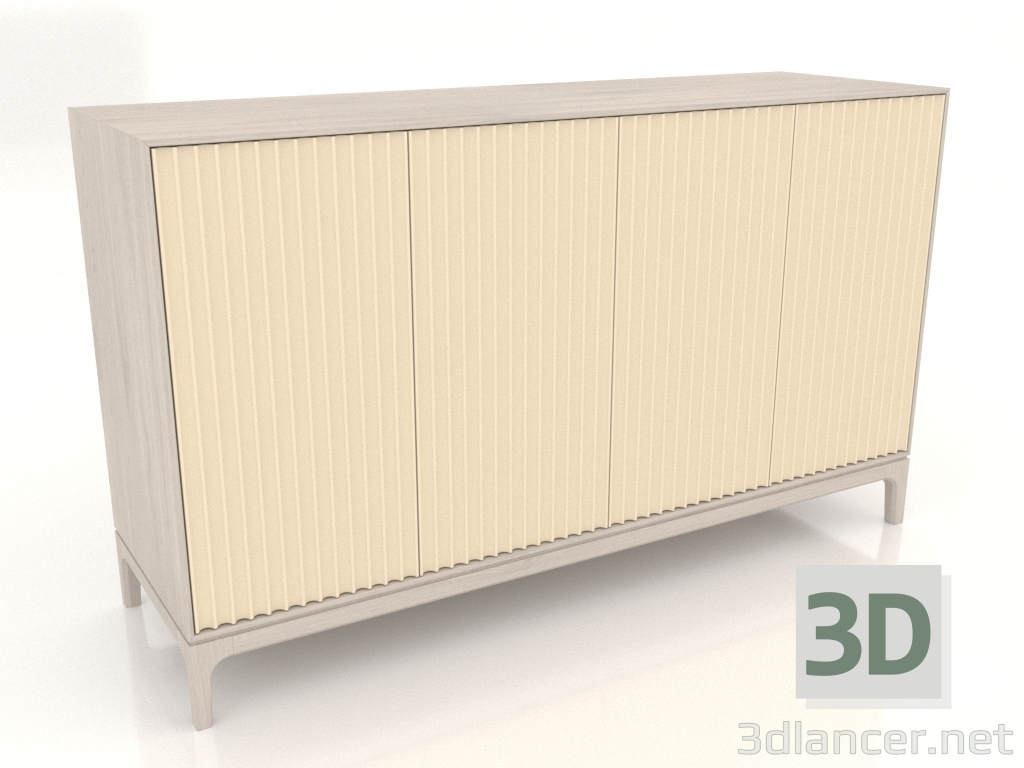 Modelo 3d Móvel de TV FARGO com fachadas fresadas 1600x500x950 mm (baunilha, carvalho branqueado, opção 2) - preview Modelo 3d Móvel de TV FARGO com fachadas fresadas 1600x500x950 mm (baunilha, carvalho branqueado, opção 2) - preview