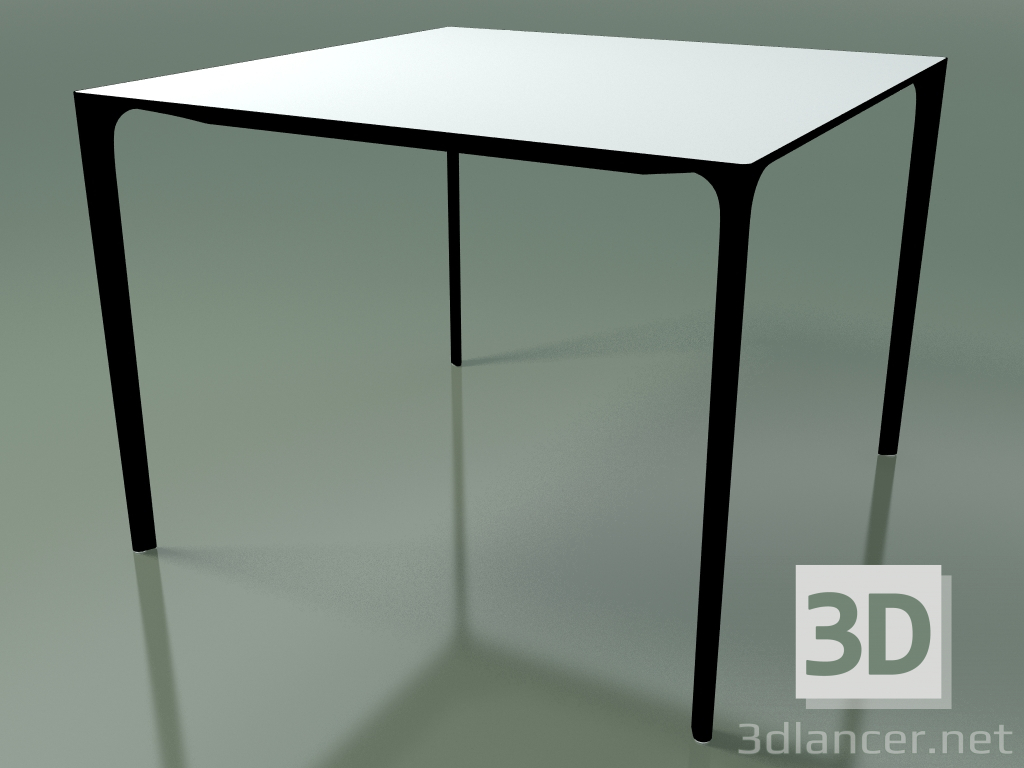 modello 3D Tavolo quadrato 0804 (H 74 - 100x100 cm, laminato Fenix F01, V39) - anteprima