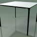 3D Modell Quadratischer Tisch 0804 (H 74 - 100 x 100 cm, Laminat Fenix F01, V39) - Vorschau