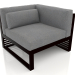 3d model Modular sofa, section 6 right (Black) - preview