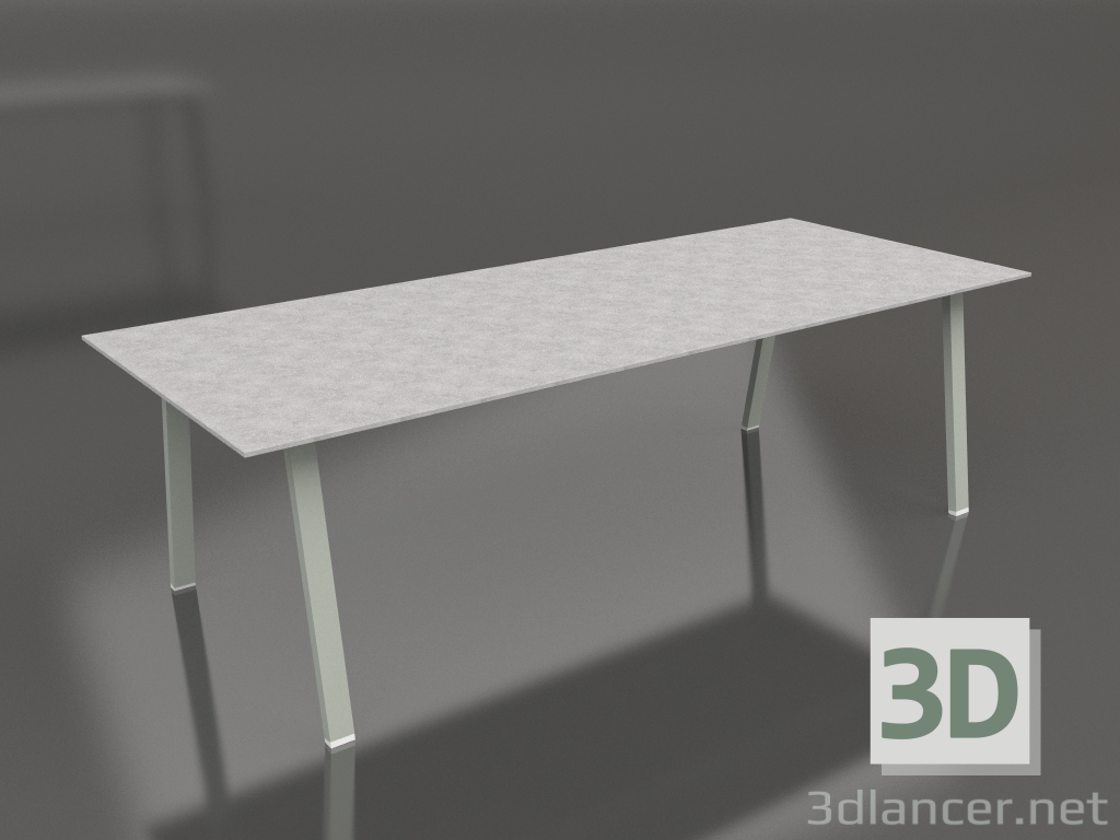 modèle 3D Table à manger 250 (Gris ciment, DEKTON) - preview