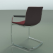 3d model Chair 2091 (on the console, with armrests, with fabric front trim, polypropylene PO00404) - preview
