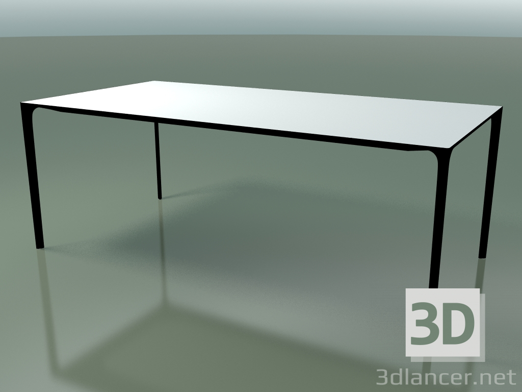 modello 3D Tavolo rettangolare 0805 (H 74 - 100x200 cm, laminato Fenix F01, V39) - anteprima