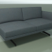 3d model End module 5233 (left armrest, H-legs, solid color upholstery) - preview