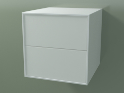 Ящик двойной (8AUACB01, Glacier White C01, HPL P01, L 48, P 50, H 48 cm)